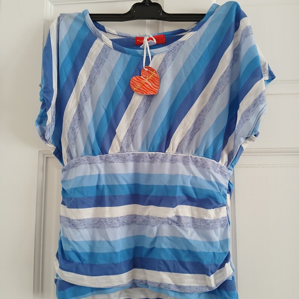 New Teen Girl color block top